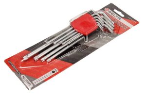 SELTA SE-1009XL Zestaw kluczy imbusowych extra długich TORX w uchwycie 9 elementów T10-T50