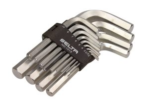 SELTA SE-1013 Zestaw kluczy imbusowych HEX w uchwycie 13 elementów 2-19 mm CrV