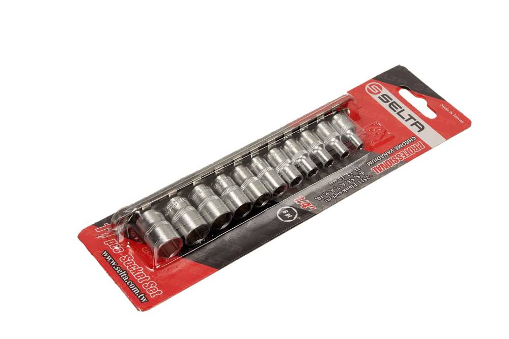 SELTA Nasadki na szynie 1/4" 11 części SE-2511