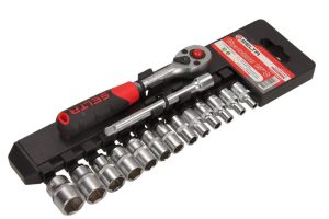 SELTA SE-2515MS Zestaw narzędziowy na wieszaku 1/4" 15 elementów