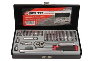 SELTA SE-2524 Zestaw narzędziowy 1/4" 24 części