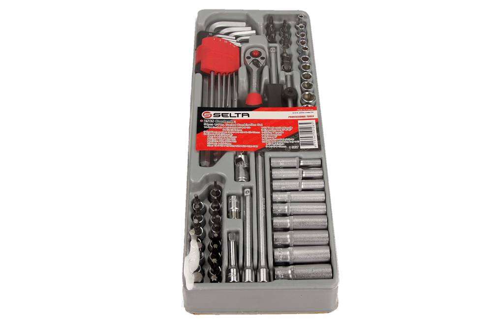 SELTA Zestaw narzędzi 1/4" 64 elementy moduł 1/3 SE-2565