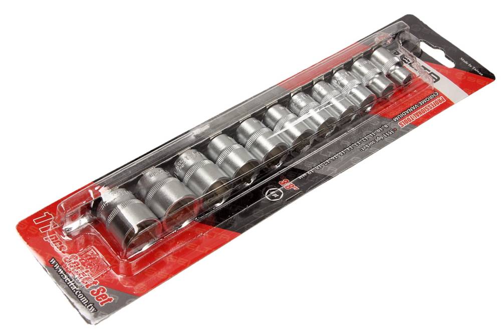 SELTA Nasadki na szynie 3/8" 11 części SE-3511