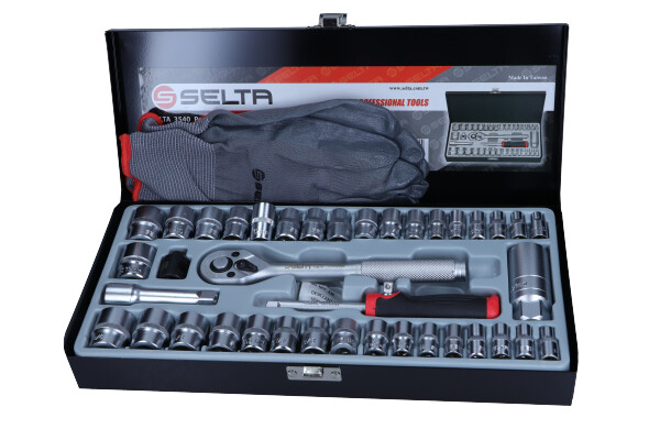 SELTA Zestaw narzędziowy 1/4" i 3/8" 40 części SE-3540