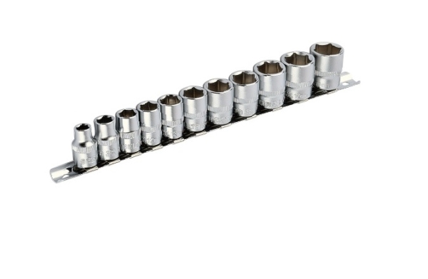 SELTA SE-3911 Nasadki na szynie 3/8" 6-kątne 8-19 mm 11 części
