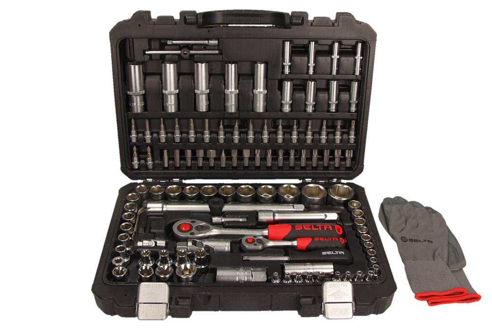 Zestaw narzędziowy SELTA SE-45108 1/4" i 1/2", 108 elementów