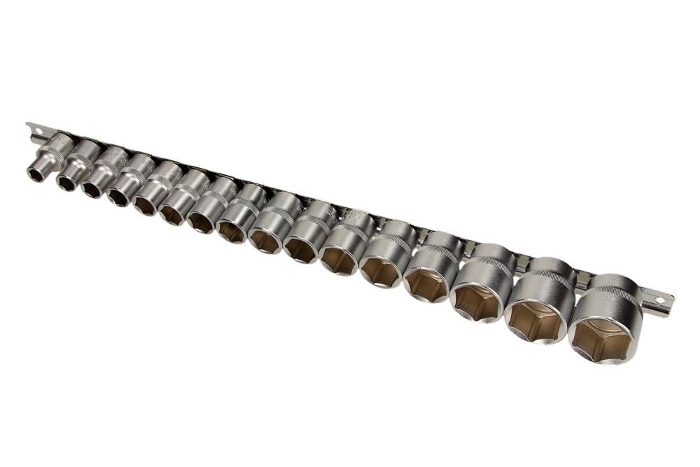 SELTA SE-4516 Nasadki na szynie 1/2" 10-32 mm 16 części
