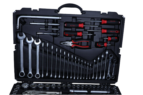 SELTA Zestaw narzędziowy 1/4" 3/8" 1/2" 202 części SE-45202