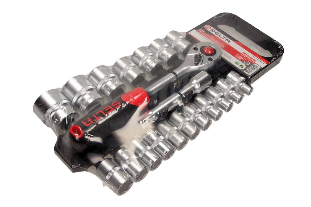 Zestaw narzędziowy SELTA SE-4520MS na wieszaku 1/2" 20 elementów