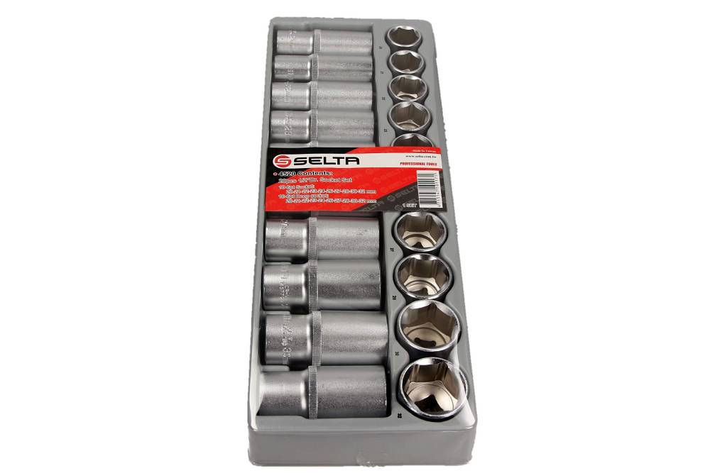 SELTA Zestaw nasadek 1/2" 20 elementów moduł 1/3 SE-4520