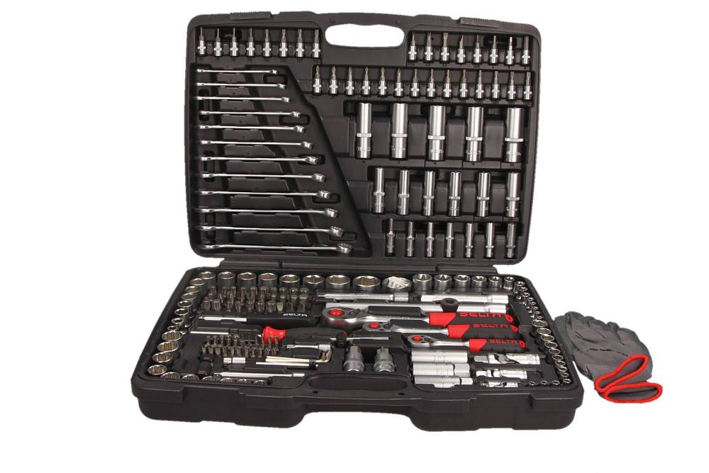 Zestaw narzędziowy SELTA SE-45215 1/4" 3/8" 1/2" 215 elementów