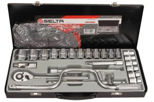SELTA SE-4524A Zestaw narzędziowy 1/2" z korbką 24 części