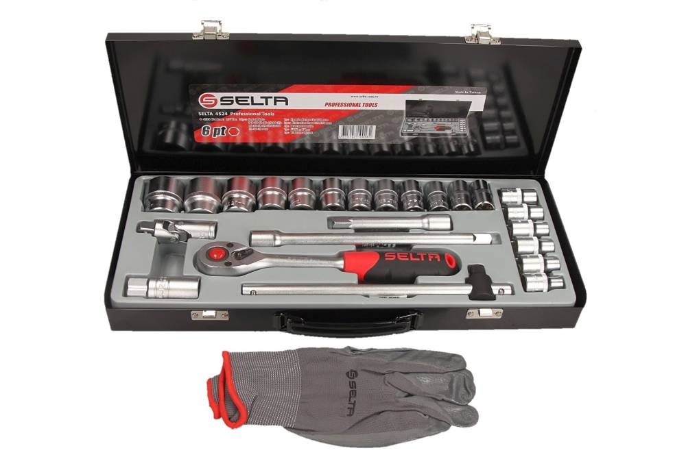 Zestaw narzędziowy SELTA SE-4524 1/2" 24 elementy