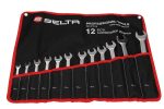 SELTA SE-81512 Zestaw kluczy płasko-oczkowych w etui 12 elementów 8-24 mm