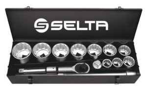 SELTA Zestaw narzędziowy 12-kątny 1" 15 części SE-8914