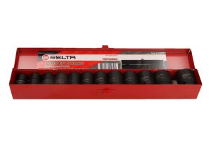 SELTA Zestaw nasadek udarowych 1/2" 12 części 10-24 mm SE-94512S