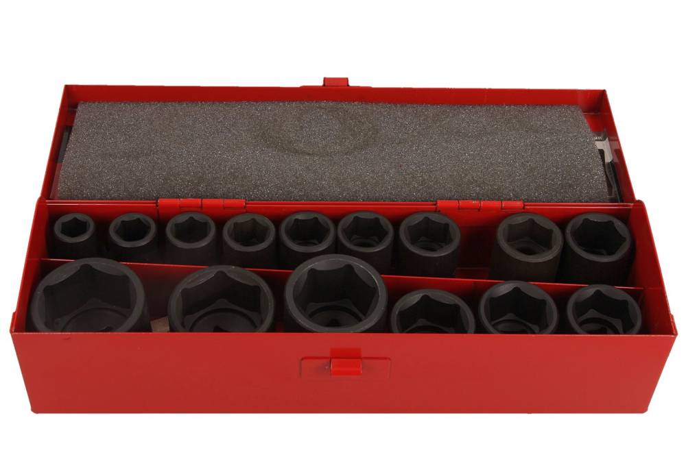 SELTA Zestaw nasadek udarowych 1/2" 15 części 10-32 mm SE-94515S
