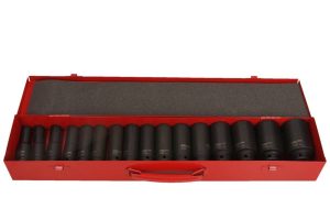 SELTA Zestaw nasadek udarowych długich 1/2" 16 części 10-36 mm SE-94516DS