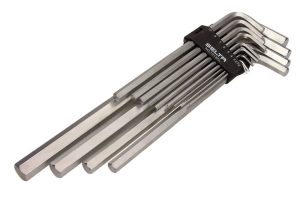 SELTA se-1013xl Zestaw kluczy imbusowych extra długich HEX w uchwycie 13 elementów 2-19 mm